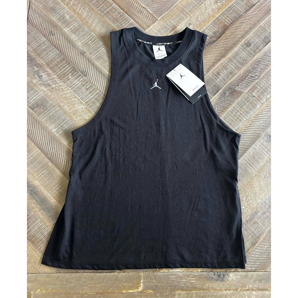 Jordan Womens Dri-FIT Sport Loose Fit Tank Top Black FB4629-010 Jumpman XS